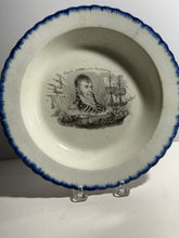 Load image into Gallery viewer, Staffordshire Pearlware Blue Edge War Of 1812 Soup Plate Captain Jones