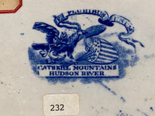 Load image into Gallery viewer, Historical Staffordshire Blue Small Platter Catskill Mountains Hudson River Ca. 1825