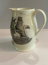 Load image into Gallery viewer, Staffordshire Creamware John Adams and Liberty Poem American Ship