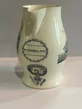 Load image into Gallery viewer, Staffordshire Creamware Liverpool Pitcher Polychrome Ship With Washington Eagle