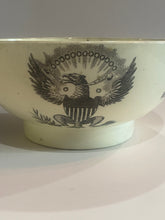 Load image into Gallery viewer, Staffordshire Creamware Liverpool Bowl Polychrome American Ship Franklin and Washington