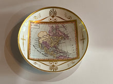 Load image into Gallery viewer, Rare Paris Porcelain Plate With Map Of North America Circa 1825 Atlas
