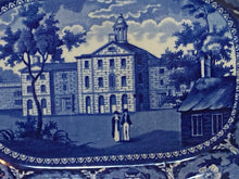 Load image into Gallery viewer, Historical Staffordshire Blue Small Platter Court House Boston