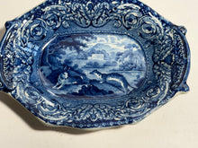 Load image into Gallery viewer, Staffordshire Quadrupeds Relish Dish Rabbit and Weasel Ca. 1825