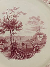 Load image into Gallery viewer, Historical Staffordshire Pink Transfer Narrows From Fort Hamilton New York 1835