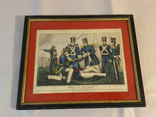 Load image into Gallery viewer, Currier & Ives Type Print Death Of Col. Clay Battle Of Buena Vista Kellogg