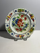 Load image into Gallery viewer, Staffordshire Floral Children’s Plate With Embossed Eagle Border Ca. 1820