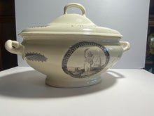Load image into Gallery viewer, Staffordshire Creamware Liverpool Soup Tureen Washington Memorial and Columbia Ca. 1800
