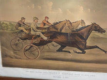 Load image into Gallery viewer, Currier & Ives Print Large Folio Grand Trotting Queen Nancy Hanks Budd Doble