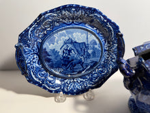 Load image into Gallery viewer, Staffordshire Quadruped Gravy Tureen and Tray Rabbit and Dog