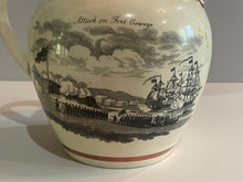Load image into Gallery viewer, Staffordshire War of 1812 Pitcher John Jay and Attack on Fort Oswago