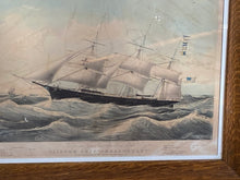 Load image into Gallery viewer, Original N. Currier & Ives Print Large Folio Clipper Ship Dreadnought 1854