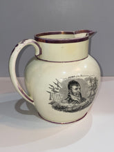 Load image into Gallery viewer, Staffordshire War of 1812 Pitcher Perry and Jones Large Size