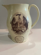 Load image into Gallery viewer, Staffordshire Creamware Liverpool Pitcher Polychrome Ship Belvedere Washington In Glory