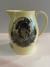 Load image into Gallery viewer, Staffordshire Creamware Liverpool Pitcher Eagle Shield with Chain of States Commodore Rogers