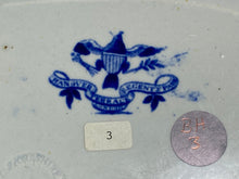 Load image into Gallery viewer, Historical Staffordshire Blue Small Platter Hanover Terrace Regents Park London Ca. 1825