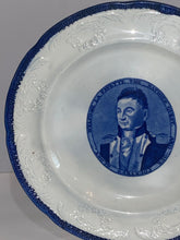 Load image into Gallery viewer, Historical Staffordshire Blue Welcome Lafayette Nations Guest Dinner Plate Ca. 1825