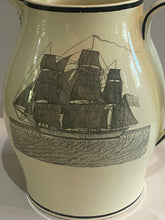 Load image into Gallery viewer, Staffordshire Creamware Liverpool Pitcher Huge Washington Chain States Ca. 1800