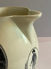 Load image into Gallery viewer, Staffordshire Creamware Liverpool Pitcher Map of East Coast Tom Truelove Going to Sea