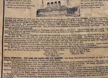 Load image into Gallery viewer, Rare Historical Kerchief Handkerchief Wreck Of Titanic Memorial 1912