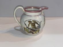 Load image into Gallery viewer, Staffordshire Arms of the United States Free Trade and Sailors Rights Pitcher Eagles and Flag
