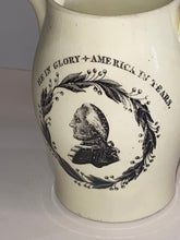 Load image into Gallery viewer, Staffordshire Creamware Liverpool Pitcher He in Glory America in Tears Washington Large Eagle