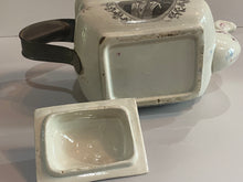 Load image into Gallery viewer, Historical Staffordshire Welcome Lafayette Nations Guest Make do Teapot Lusterware