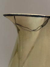 Load image into Gallery viewer, Staffordshire Creamware Liverpool Pitcher Boston Frigate Polychrome Ship Building Scene