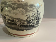 Load image into Gallery viewer, Staffordshire War of 1812 Pitcher John Jay and Attack on Fort Oswago