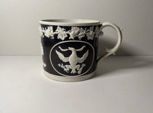 Load image into Gallery viewer, Staffordshire Jasperware Large Mug Seal Of United States Peace Plenty Columbia