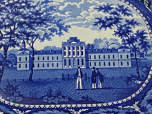 Load image into Gallery viewer, Historical Staffordshire Blue Platter Pennsylvania Hospital Philadelphia Ca. 1825