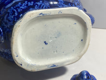 Load image into Gallery viewer, Historical Staffordshire Blue Washington Scroll In Hand Teapot Ca. 1825