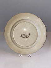 Load image into Gallery viewer, Historical Staffordshire Brown Transfer Dinner Plate Boston State House Ca. 1835