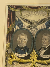 Load image into Gallery viewer, Original Currier and Ives type Print by James Baillie Grand, National, Whig Banner Zachary Taylor Millard Fillmore