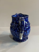 Load image into Gallery viewer, Historical Staffordshire Blue Pitcher Seal of United States Adams