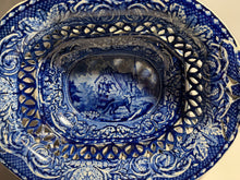 Load image into Gallery viewer, Staffordshire Quadrupeds Reticulated Basket and Tray Fox and Rooster Ca 1825