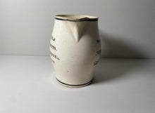 Load image into Gallery viewer, Staffordshire Creamware Liverpool Pitcher General Brooks Govenor Massachusetts