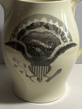 Load image into Gallery viewer, Staffordshsire Creamware Liverpool Pitcher Large Eagle Seal Of U.S. Washington