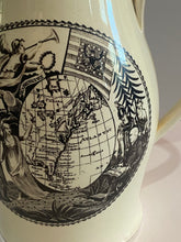 Load image into Gallery viewer, Staffordshire Creamware Liverpool Pitcher Map of East Coast Success To Trade American Ship