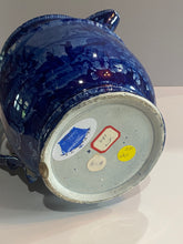 Load image into Gallery viewer, Historical Staffordshire Blue Large Pitcher American Navel Heros
