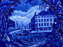 Load image into Gallery viewer, Historical Staffordshire Blue Mitchell and Freemans China and Glass Warehouse Plate 7 3/4” Ca. 1825