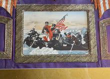 Load image into Gallery viewer, Antique Japanese Silk Embroidery Navy Memorabilia Eagle Sailor Washington