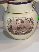 Load image into Gallery viewer, Staffordshire war of 1812 Pitcher Pike and Jones Rust Color Transfer