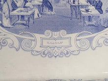 Load image into Gallery viewer, Historical Staffordshire Blue Platter Boston Mails Steamship Ca. 1840