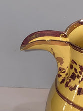 Load image into Gallery viewer, Staffordshsire Canary Pink Luster Transfer Pitcher View of Lake George New York Ca. 1820