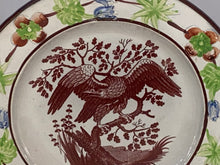 Load image into Gallery viewer, Staffordshire Pearlware Children’s Plate with Eagle by Wood