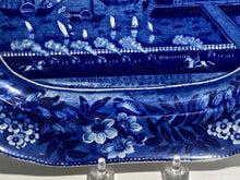 Load image into Gallery viewer, Historical Staffordshire Blue Small Platter Landing Of Lafayette Transfer 1825