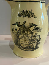 Load image into Gallery viewer, Staffordshire Creamware Liverpool Pitcher Peace Plenty and Independence