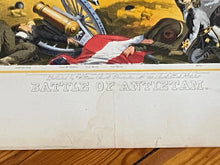 Load image into Gallery viewer, Antique Battle of Antietam Lithograph By Max Rosenfhal 1865
