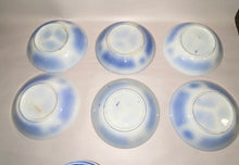Load image into Gallery viewer, Staffordshire Gaudy Ironstone Pinwheel Pattern Set Of 6 Cups And Saucers 1850’s
